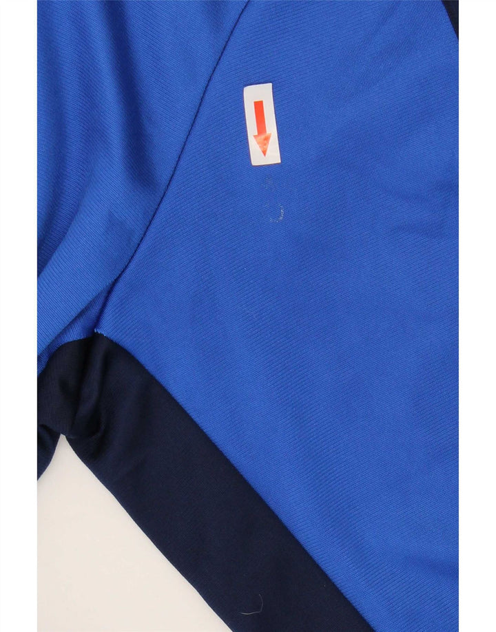 Adidas Mens Tracksuit Top Jacket UK 40/42 Medium Blue Colourblock Polyester