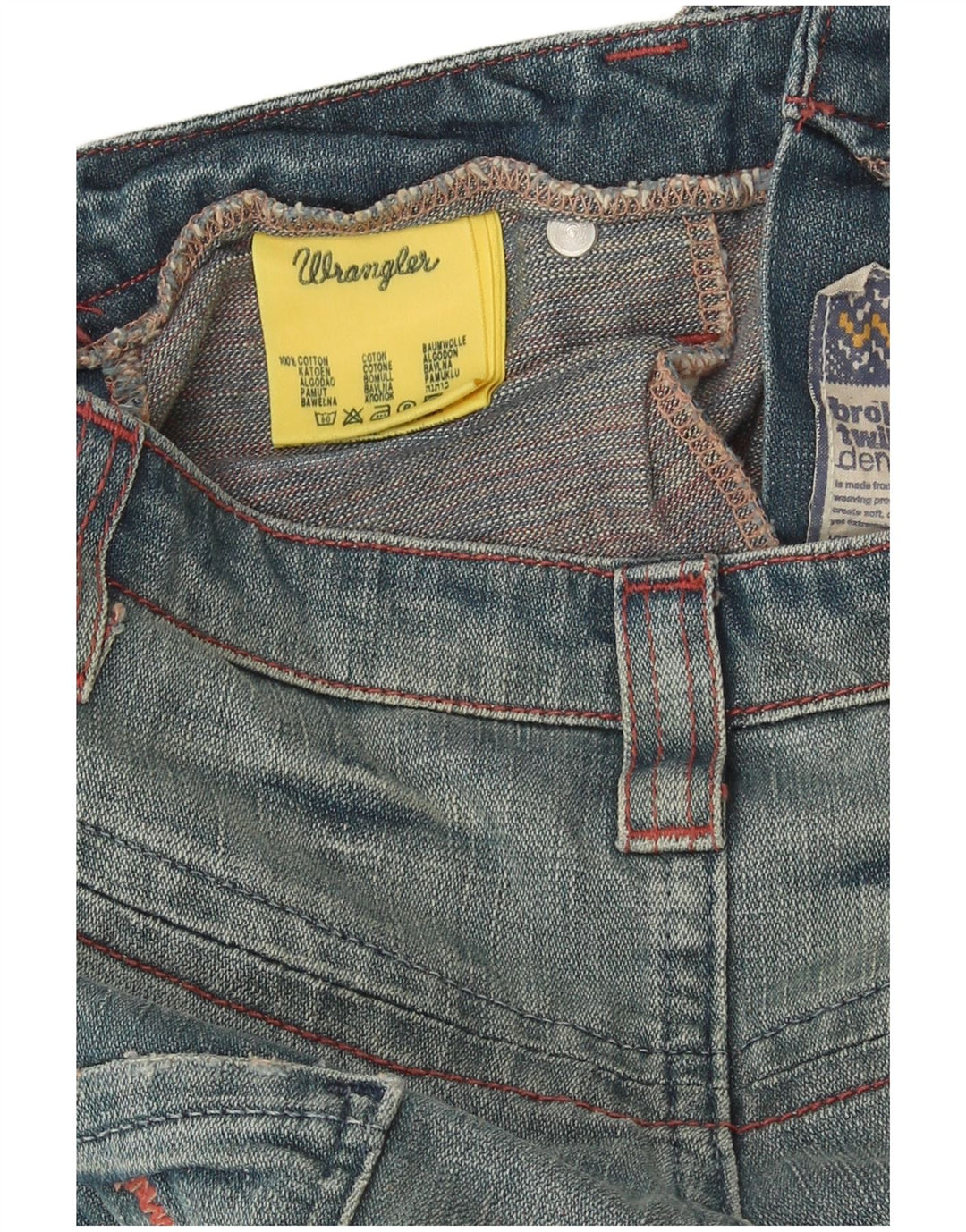 Wrangler Womens Bermuda Denim Shorts W29 Medium Blue Cotton