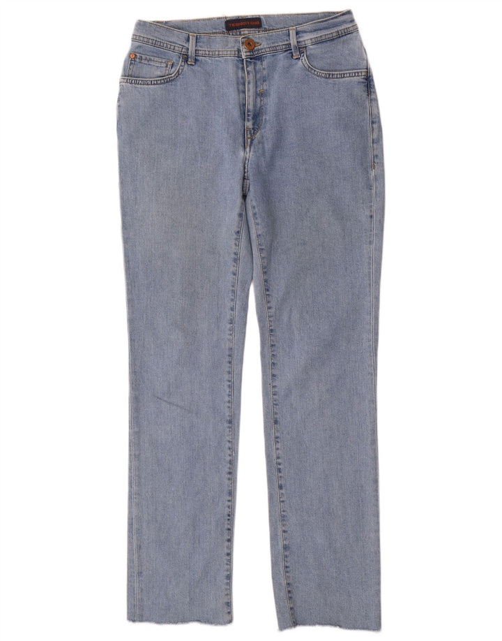 TRUSSARDI Womens Straight Jeans W28 L30 Blue Polyester