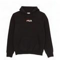 Fila Mens Hoodie Jumper Small Black Cotton