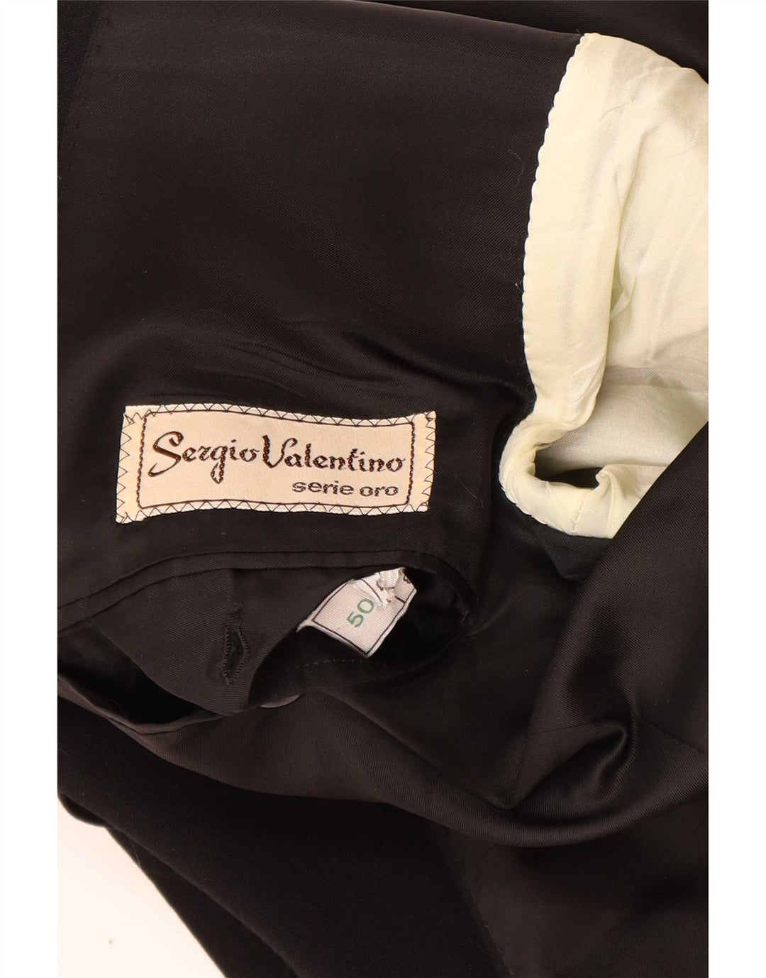 Sergio Valentino Mens 1 Button Blazer Jacket IT 50 Large Black Virgin Wool