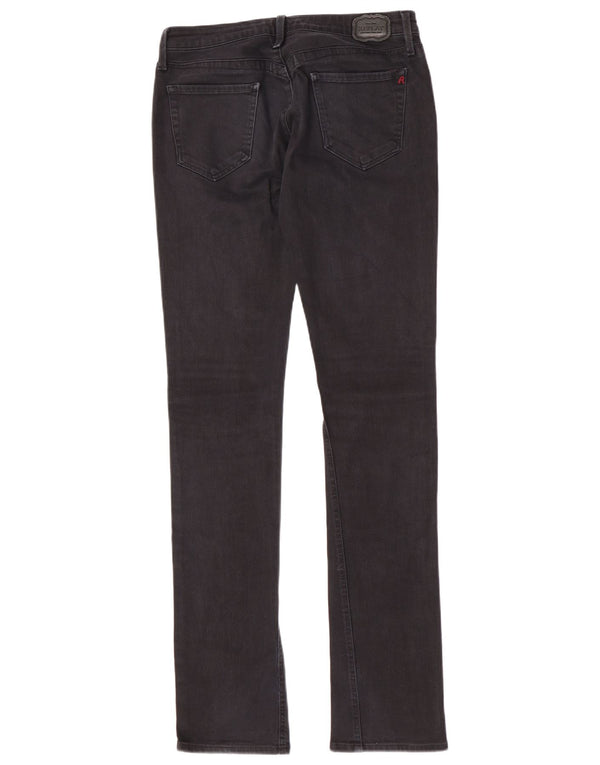 Replay Womens Pattie Super Low Slim Jeans W31 L36 Navy Blue Cotton