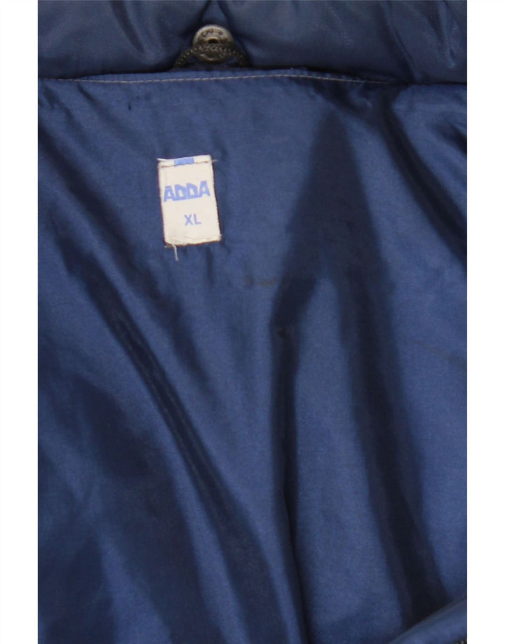 Vintage Mens Padded Jacket UK 42 XL Navy Blue