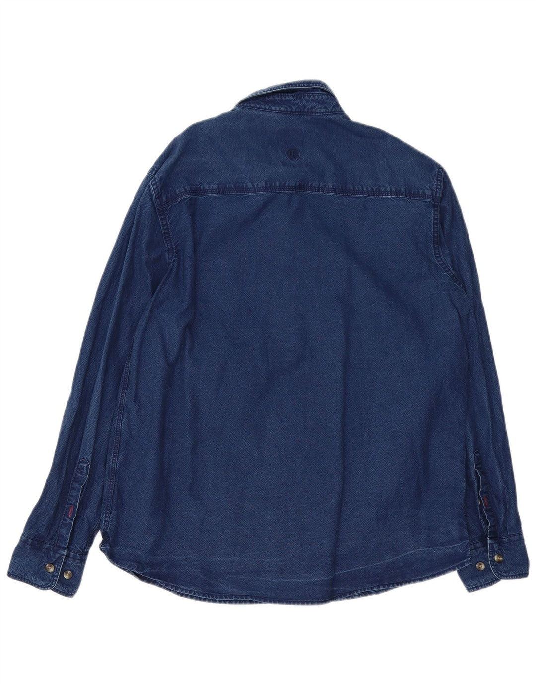Fat Face Mens Denim Shirt Large Navy Blue Cotton