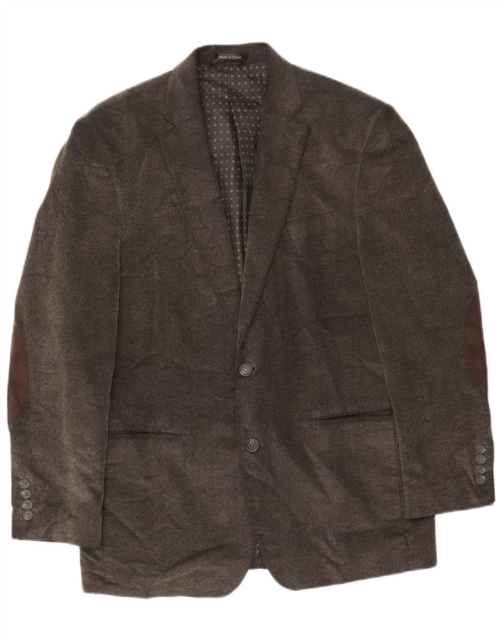 Chaps Mens 2 Button Corduroy Blazer Jacket UK 40 Large  Brown Cotton