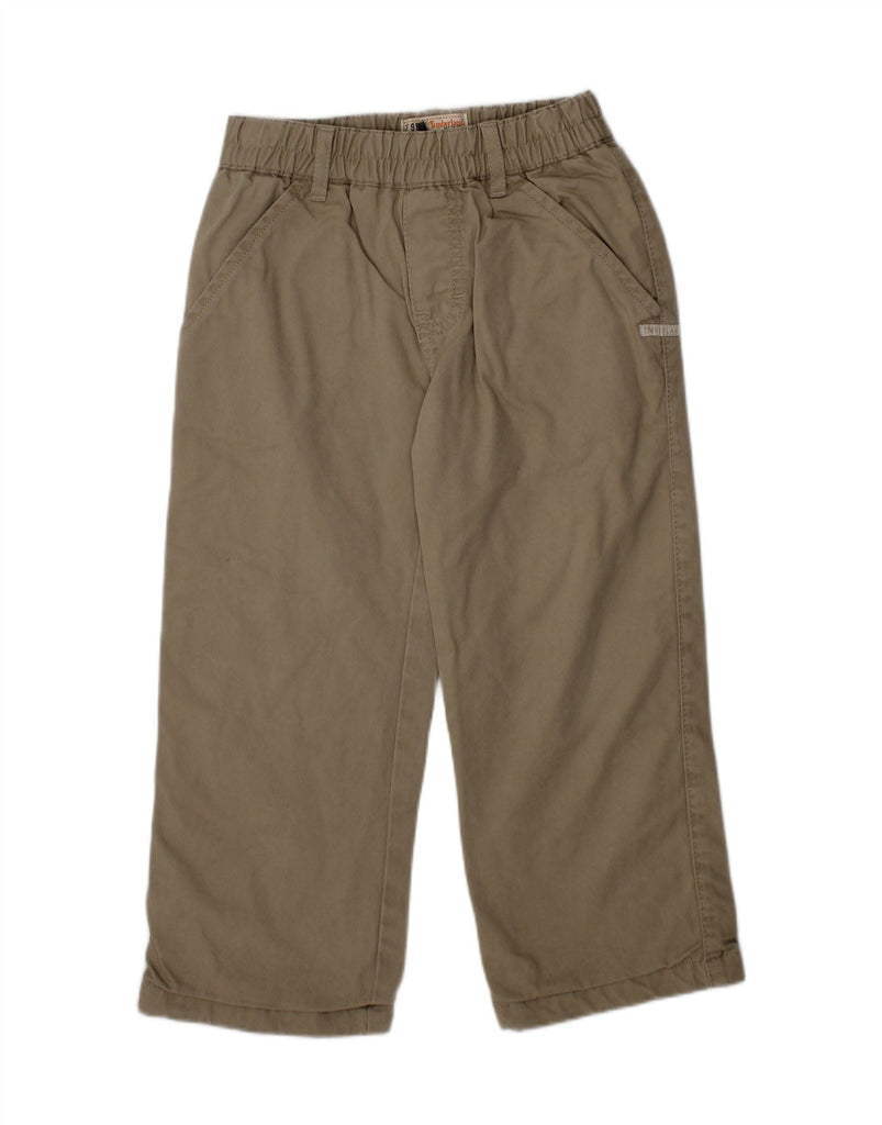 TIMBERLAND Boys Straight Windbreaker Trousers 2-3 Years W20 L16 Khaki Vintage Timberland and Second-Hand Timberland from Messina Hembry 