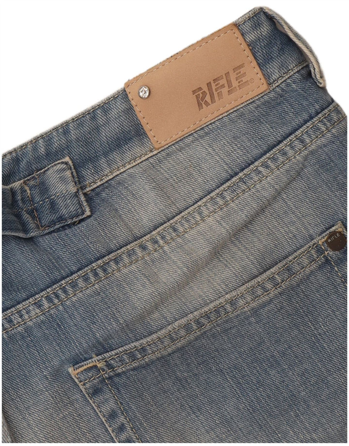 Rifle Womens Denim Shorts W36 XL Blue