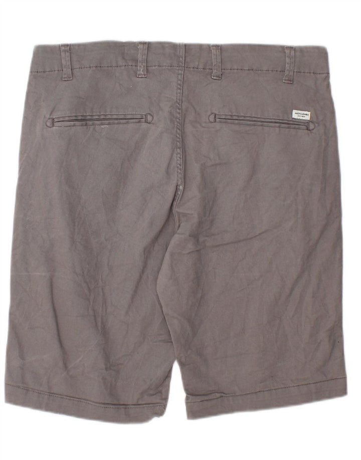 JACK & JONES Mens Chino Shorts Medium W32  Grey Cotton