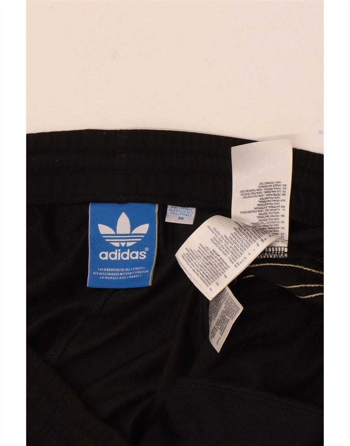 Adidas Mens Tracksuit Trousers Medium Black Polyester