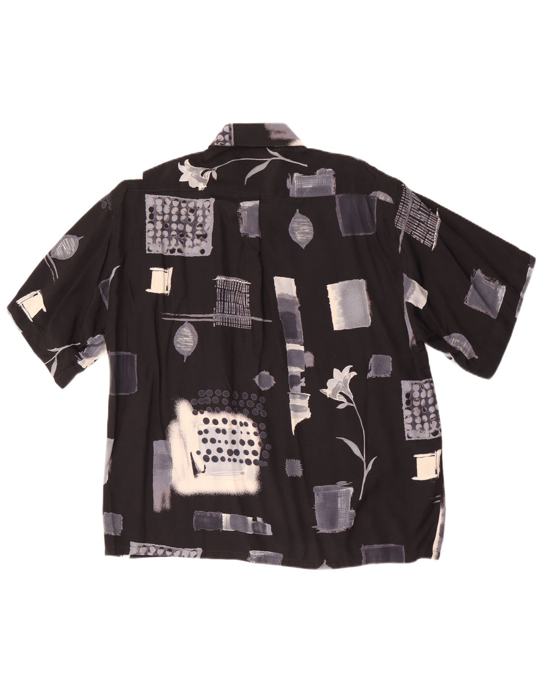 Tipo' S Mens Short Sleeve Shirt Large Black Geometric