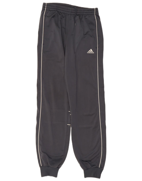 ADIDAS Boys Tracksuit Trousers Joggers 15-16 Years  Grey Polyester