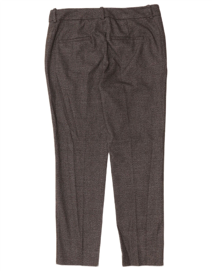 ZARA Womens Slim Suit Trousers EU 40 Medium W30 L29 Grey Check Polyester