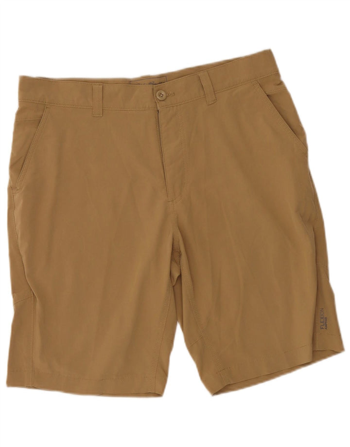 Eddie Bauer Mens Chino Shorts W33 Medium Beige Polyester