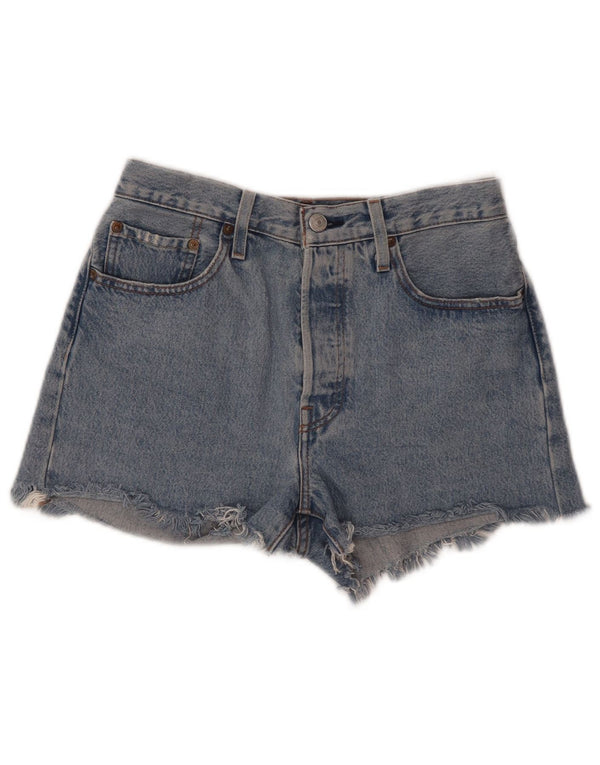 LEVI'S Womens 501 Denim Shorts W27 Small Blue Cotton