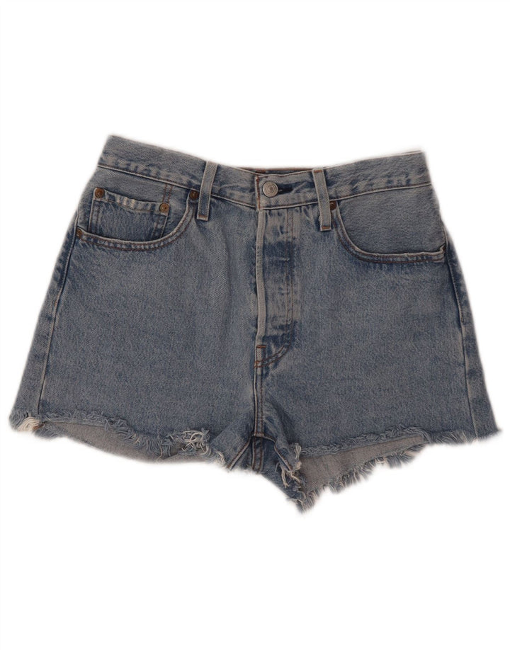 LEVI'S Womens 501 Denim Shorts W27 Small Blue Cotton
