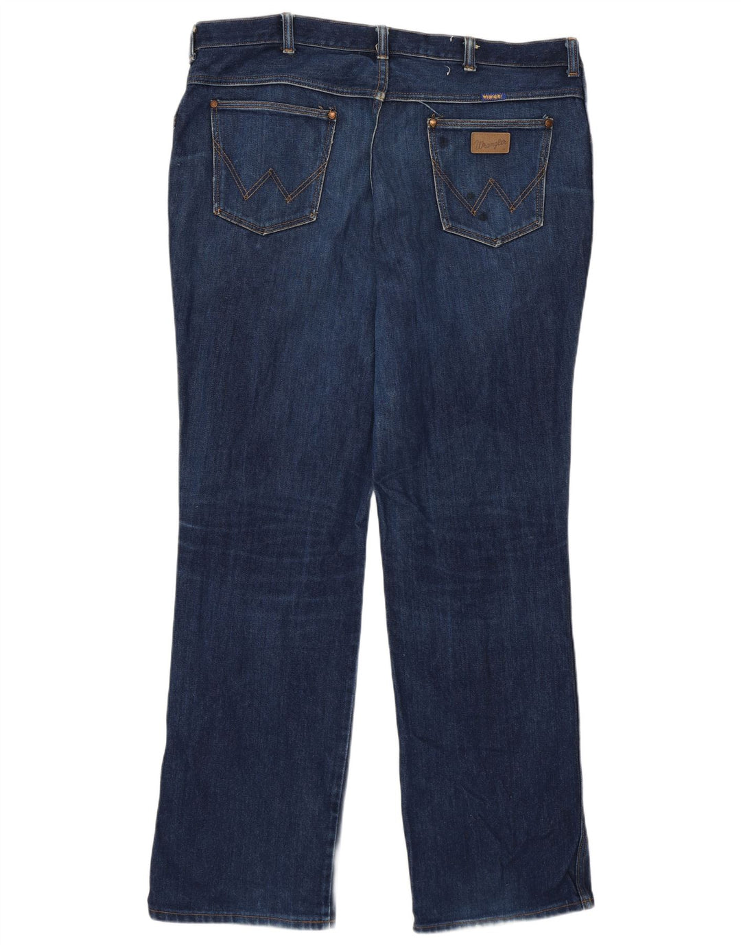 Wrangler Mens Straight Jeans W40 L31 Navy Blue