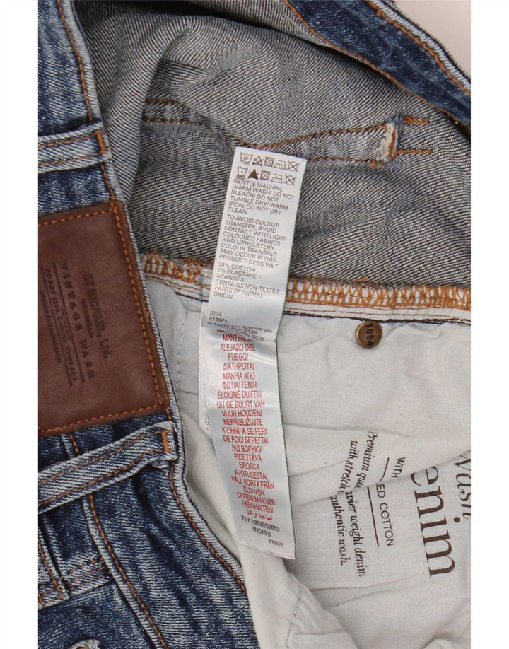 Marks & Spencer Mens Straight Jeans W38 L31 Blue Cotton
