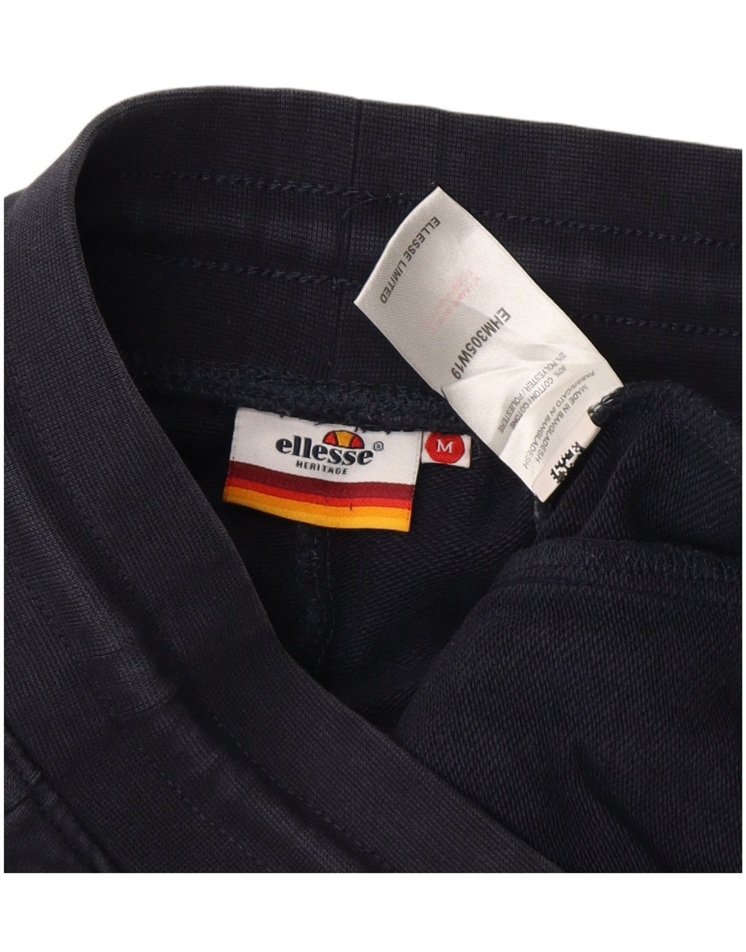 ELLESSE Womens Heritage Tracksuit Trousers Joggers UK 14 Medium Navy Blue