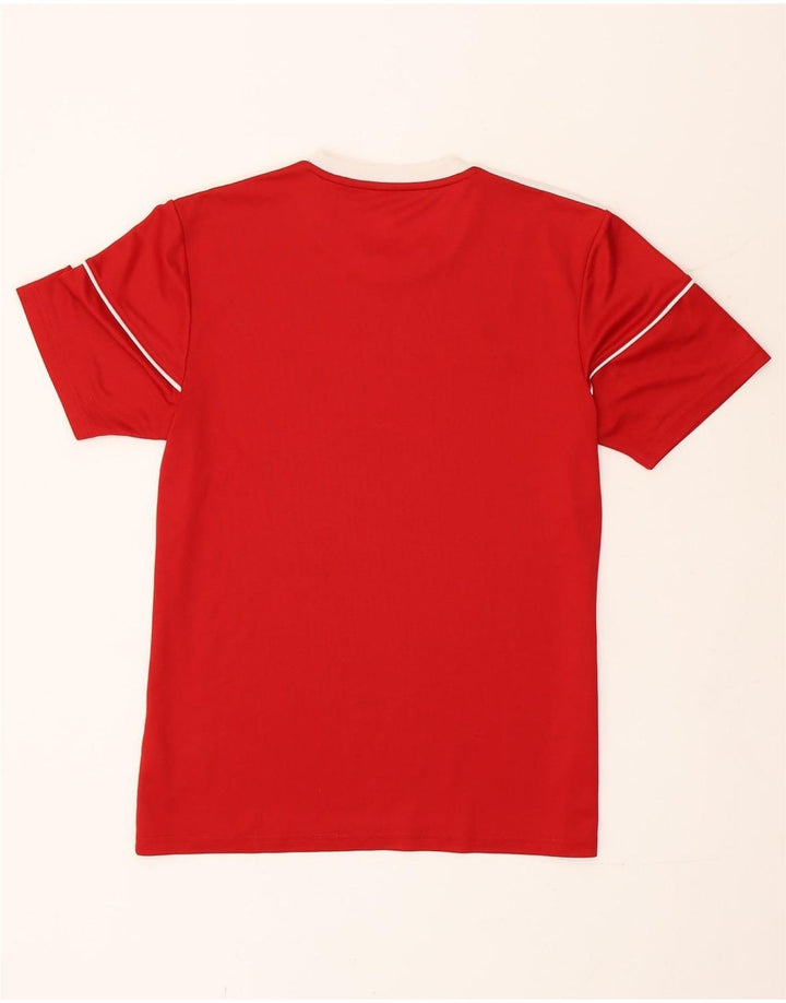 Adidas Mens Climalite T-Shirt Top Small Red Polyester