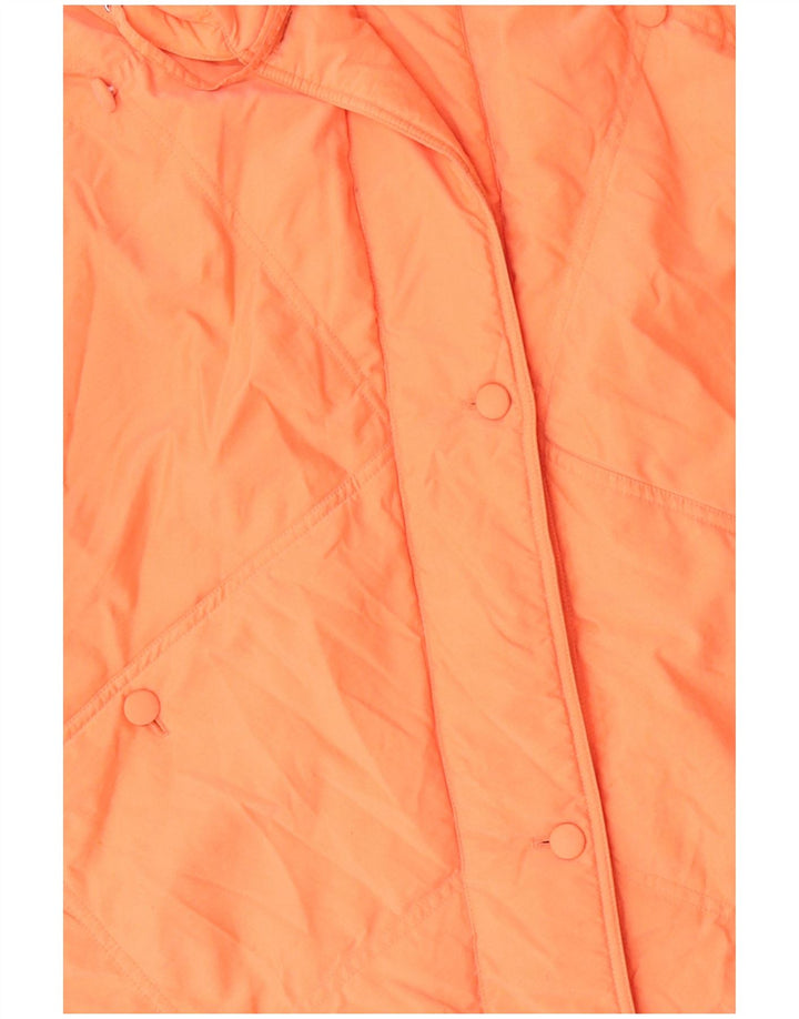 YESSICA Womens Padded Coat US 21 3XL Orange Polyester