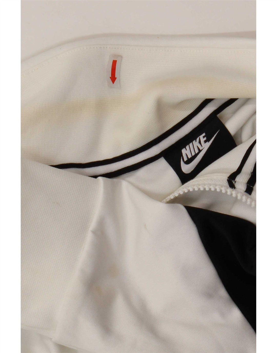 Nike Mens Graphic Tracksuit Top Jacket Medium White Colourblock Polyester