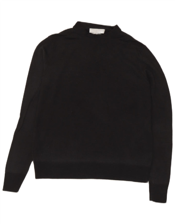 Marks & Spencer Womens Turtle Neck Jumper Sweater UK 10 Small Black