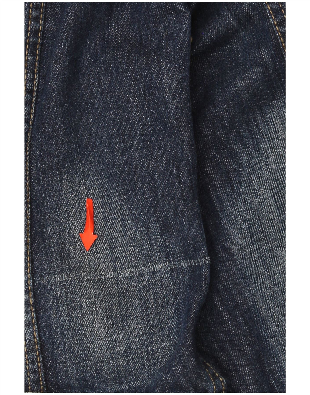 Gas Womens Denim Jacket UK 12 Medium Navy Blue Cotton