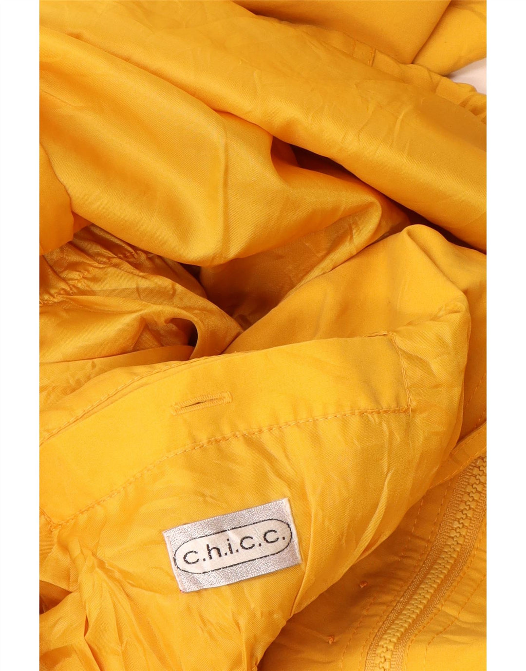 Chicc Womens Windbreaker Jacket UK 26 5XL Yellow Polyester