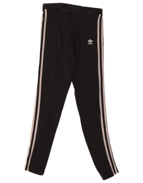 Adidas Womens Leggings UK 8 Small Black Cotton