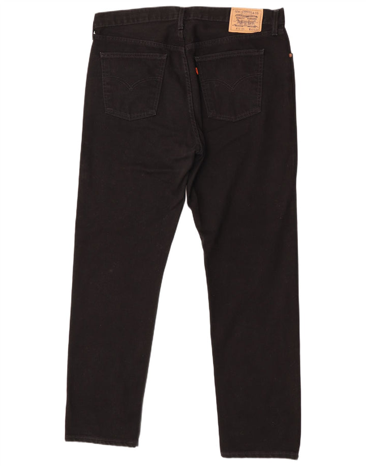 Levi's Mens 615 Straight Jeans W40 L32 Black Cotton