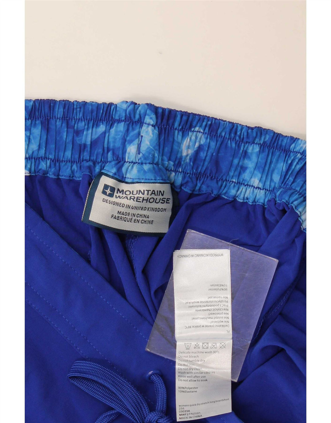 Mountain Warehouse Womens Swimming Shorts UK 14 Large Blue Polyester