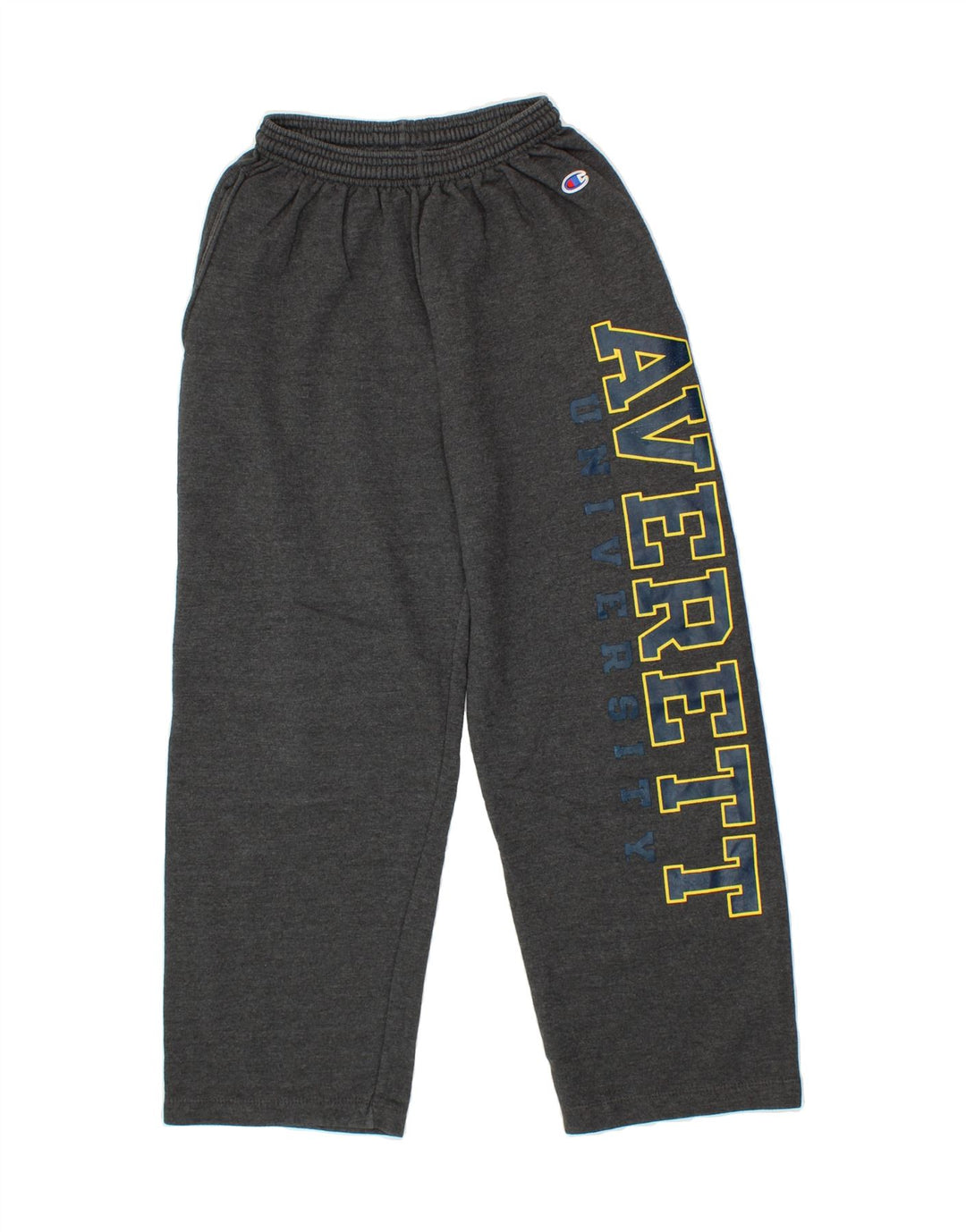 CHAMPION Mens Graphic Tracksuit Trousers Small Grey Cotton Vintage Champion and Second-Hand Champion from Messina Hembry 