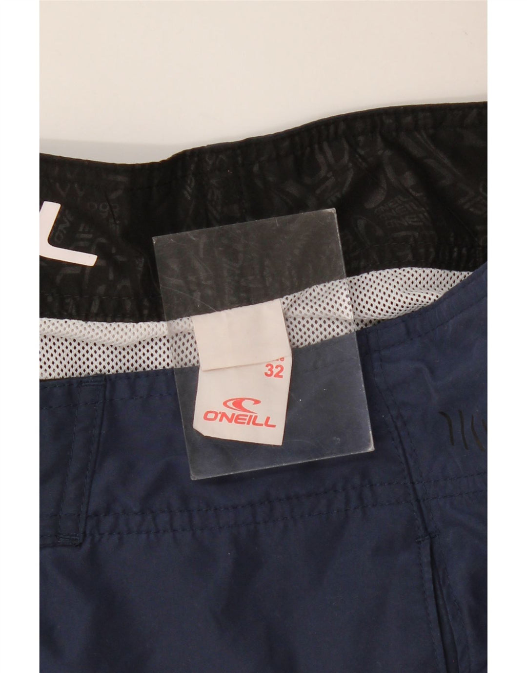 O'NEILL Mens Graphic Swimming Shorts Medium  Navy Blue Polyester