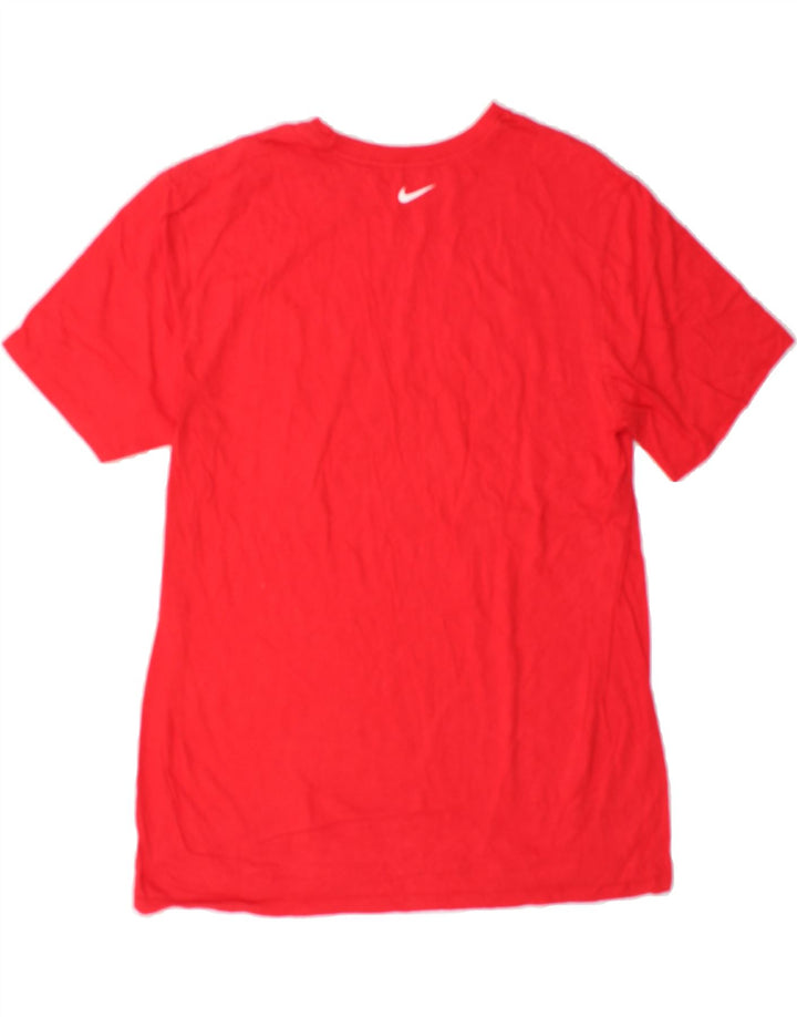 NIKE Mens Athletic Cut Graphic T-Shirt Top Large Red Vintage Nike and Second-Hand Nike from Messina Hembry 