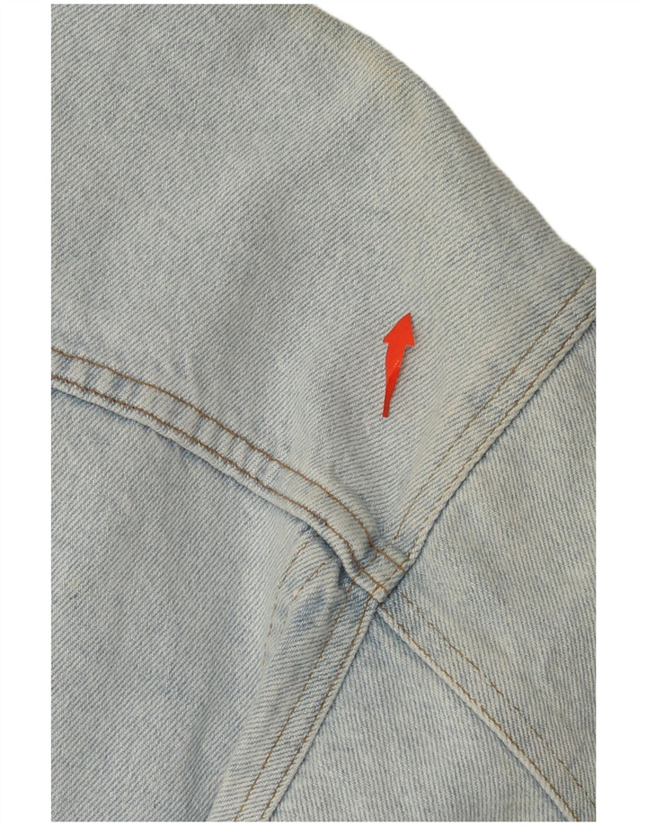 RIFLE Mens Denim Jacket UK 40 Large Blue Cotton