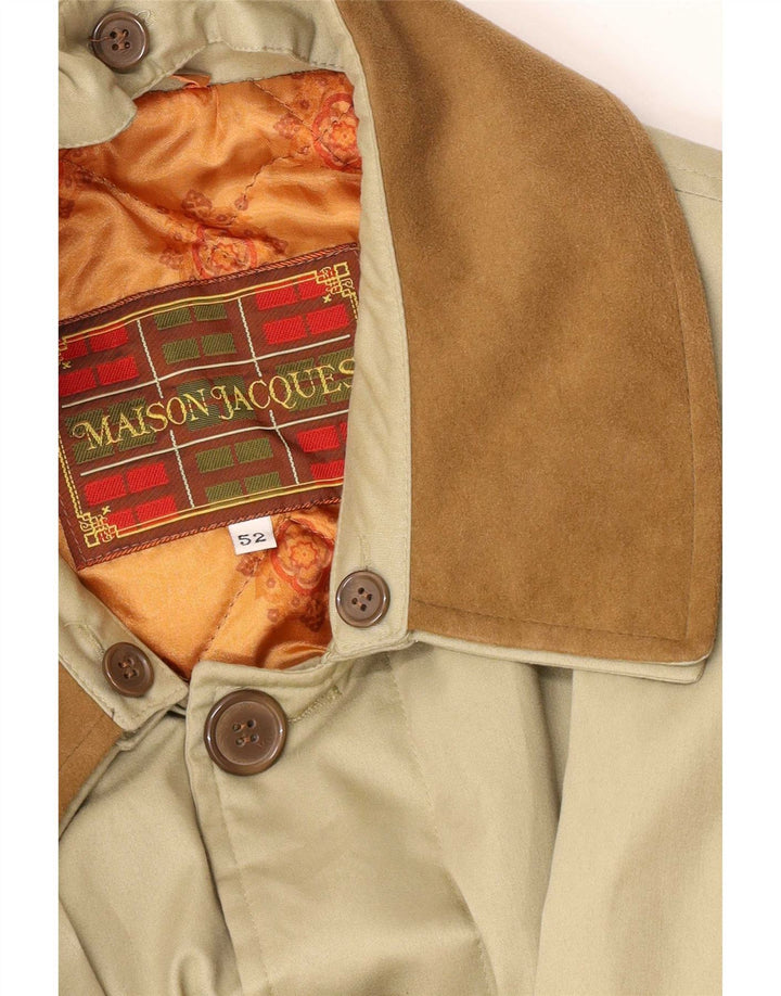 Maison Jacques Mens Overcoat IT 52 XL Khaki