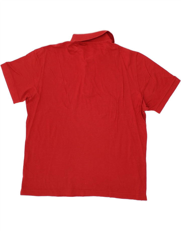 SERGIO TACCHINI Mens Polo Shirt IT 50 Medium Red Cotton Vintage Sergio Tacchini and Second-Hand Sergio Tacchini from Messina Hembry 