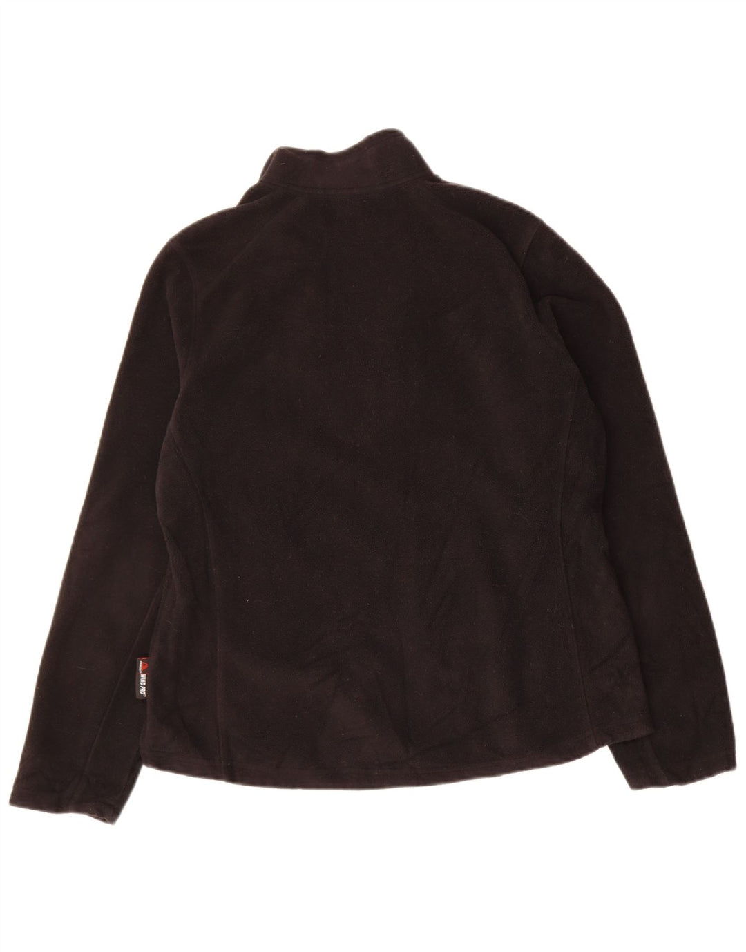 EDDIE BAUER Womens Fleece Jacket UK 14 Medium Black Polyester