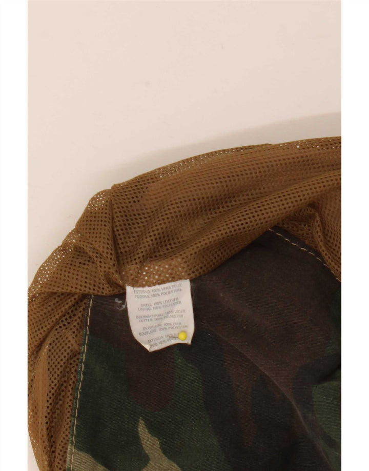 Vintage Mens Leather Jacket IT 50 Large Brown