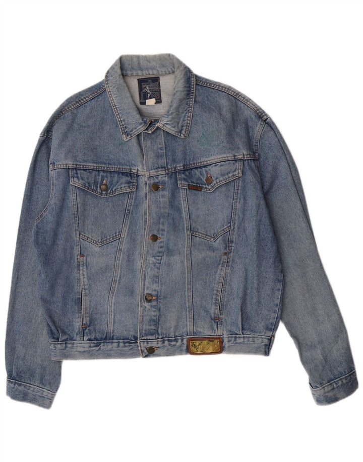 Base 92 Mens Denim Jacket UK 42 XL Blue Cotton