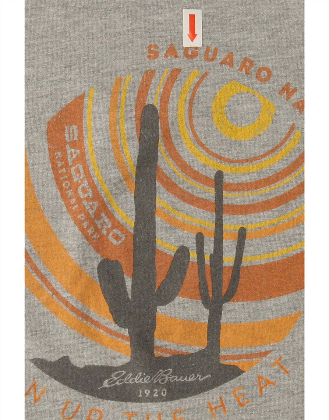 EDDIE BAUER Mens Graphic T-Shirt Top Small Grey Cotton Vintage Eddie Bauer and Second-Hand Eddie Bauer from Messina Hembry 