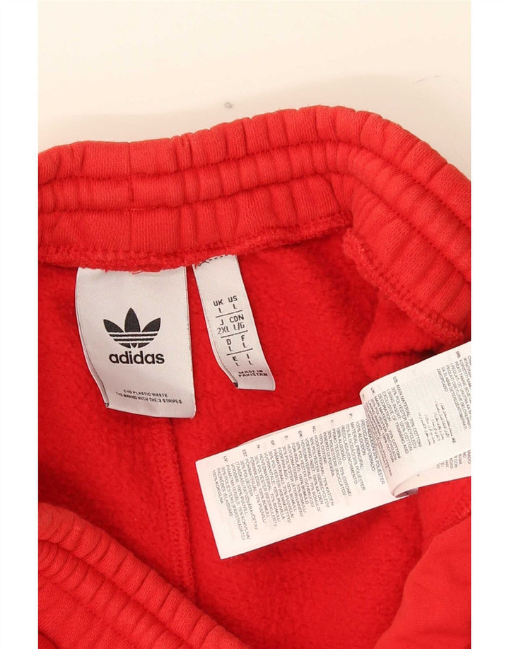 Adidas Mens Sport Shorts Large Red Cotton