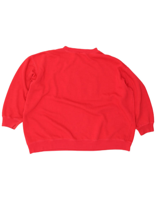 Honors Womens Graphic Oversized Sweatshirt Jumper UK 22/24 2XL Red