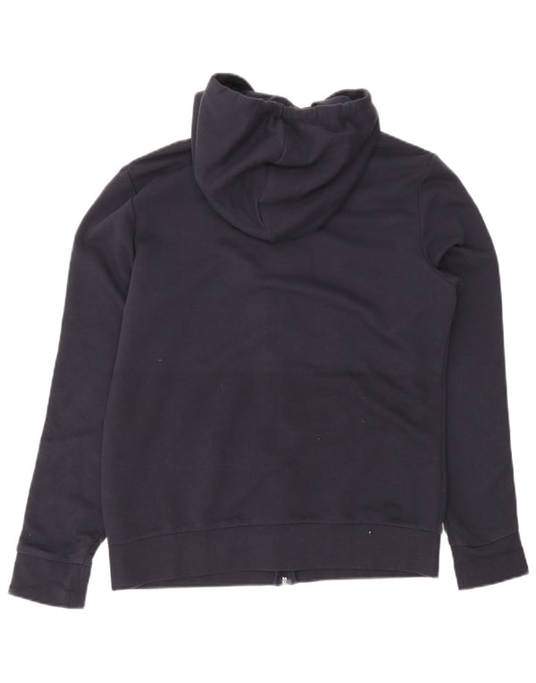 Adidas Womens Zip Hoodie Sweater UK 20/22 XL Navy Blue Cotton