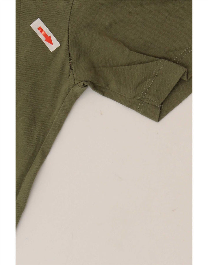 Zara Mens T-Shirt Top Medium Khaki