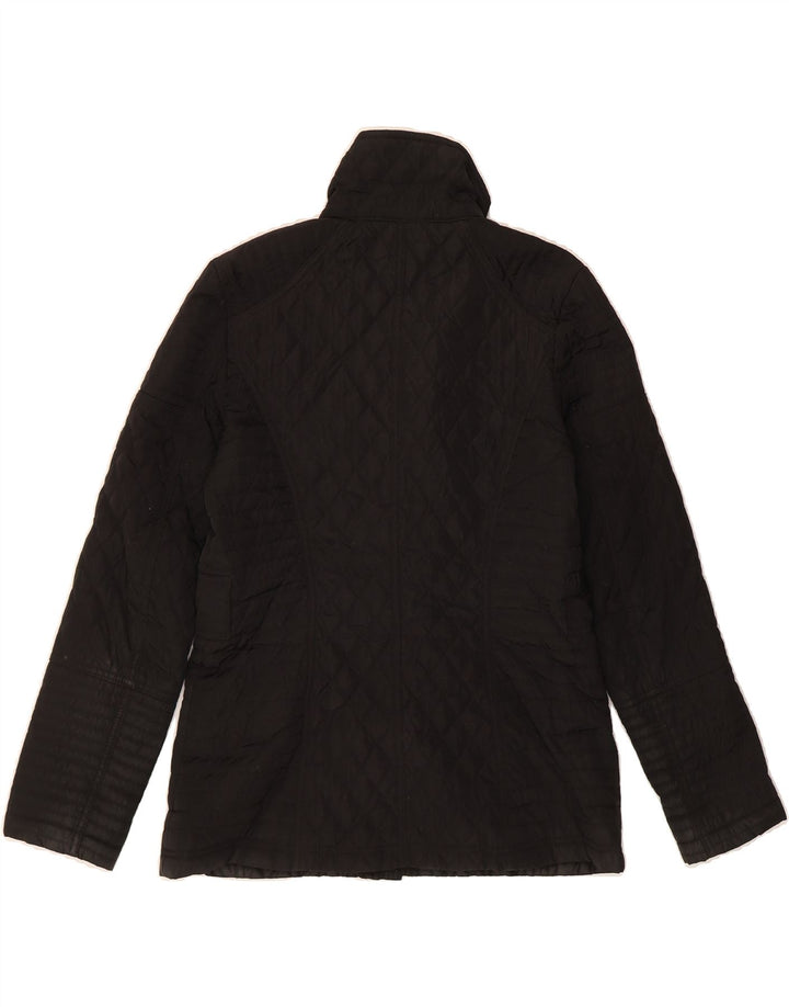 MICHAEL KORS Womens Quilted Jacket UK 10 Small Black Polyester Vintage Michael Kors and Second-Hand Michael Kors from Messina Hembry 