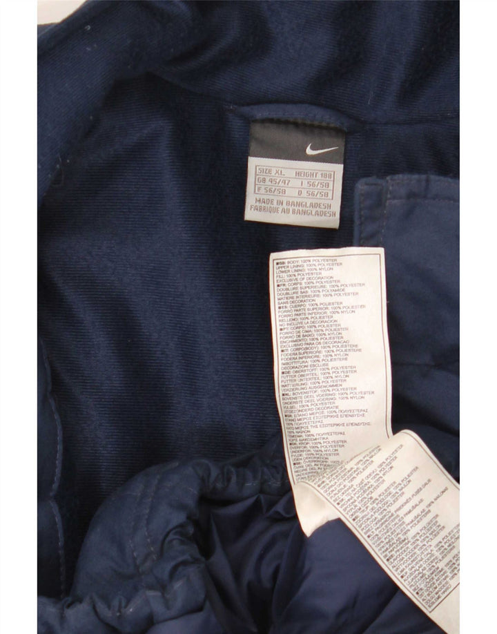 Nike Mens Windbreaker Jacket UK 45/47 XL Navy Blue Polyester