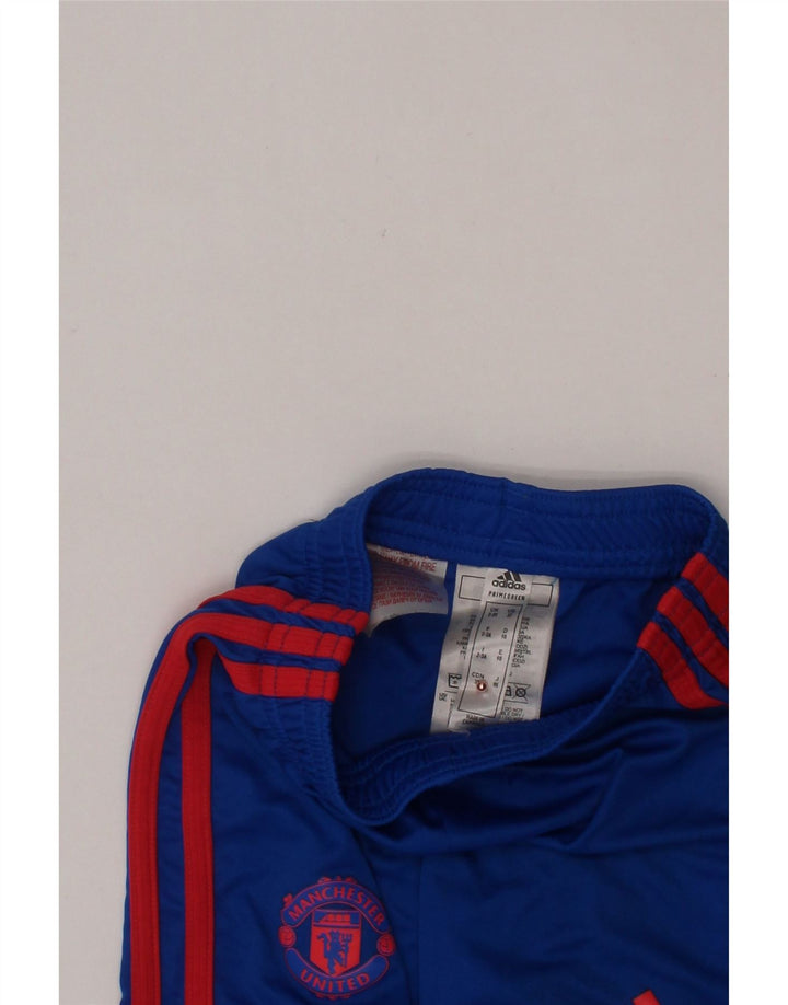 ADIDAS Boys Manchester United Sport Shorts 2-3 Years  Blue Polyester