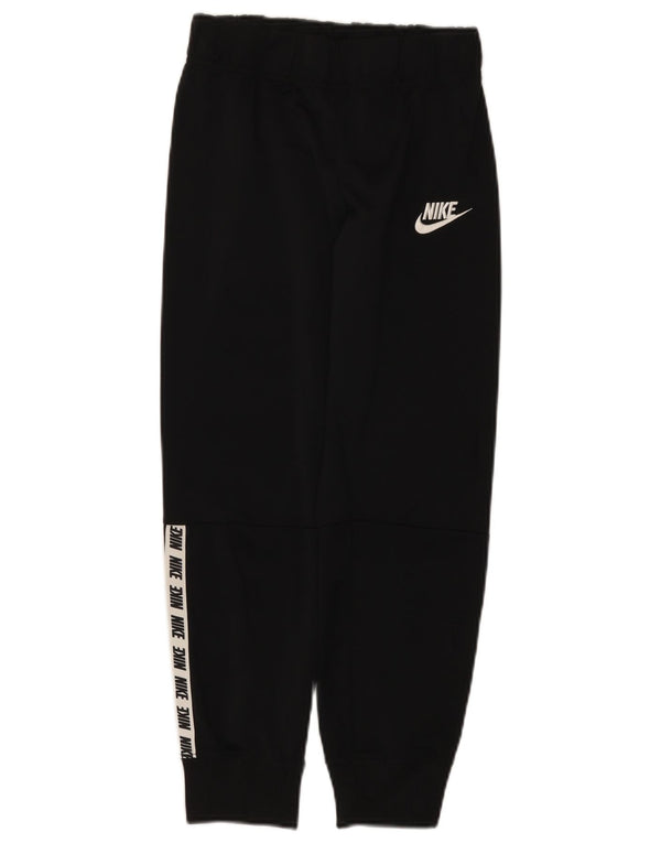 Nike Girls Graphic Tracksuit Trousers Joggers 10-11 Years Medium Black
