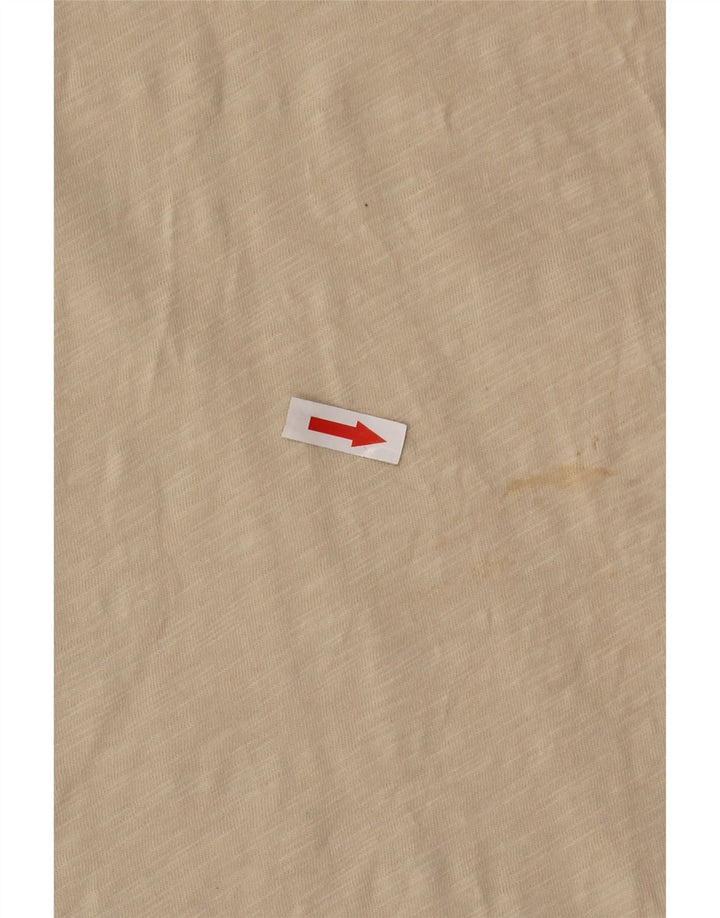 Puma Mens Graphic T-Shirt Top 2XL Beige Cotton